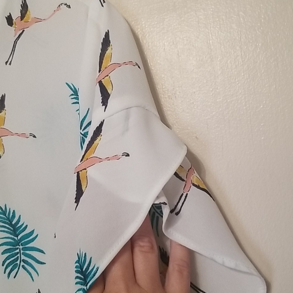 LOFT Ruffle Sleeve Top - Picture 3 of 5